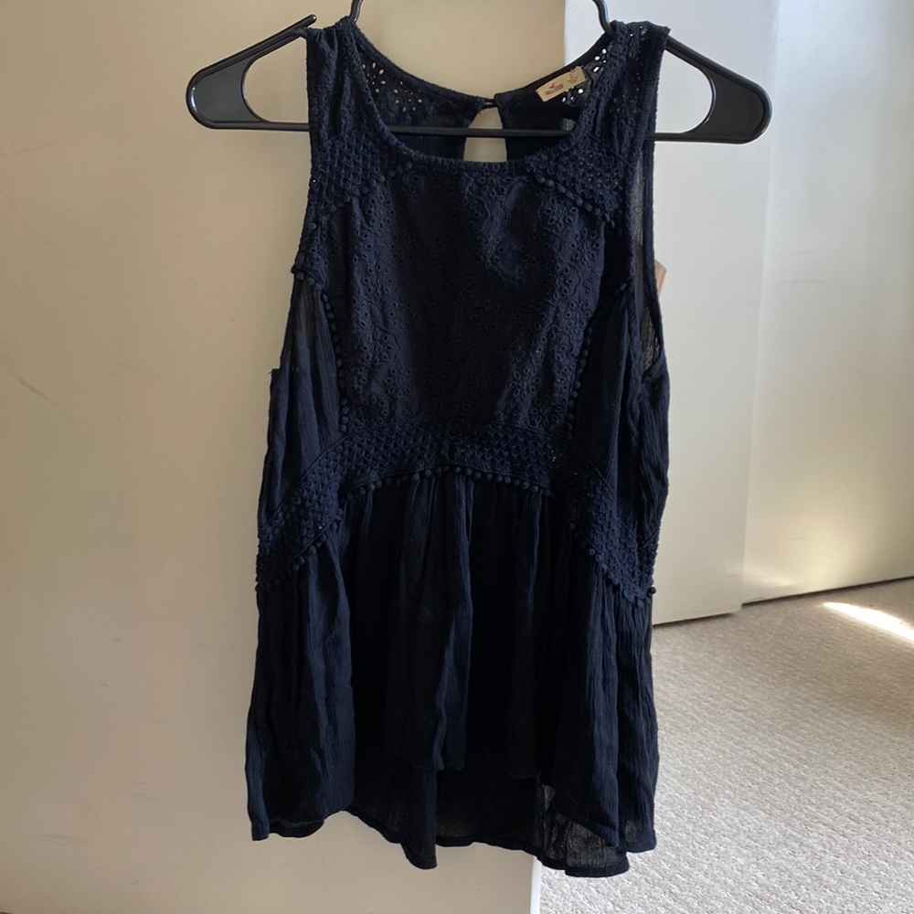 Black Hollister blouse